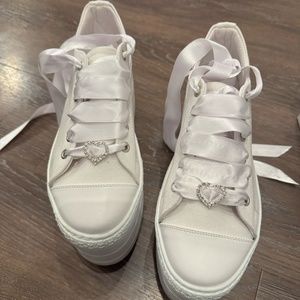 Bridal Sneakers with Heel
